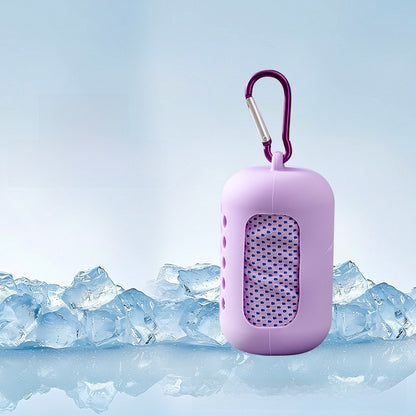 Cooling Sports Towel with Silicone Case