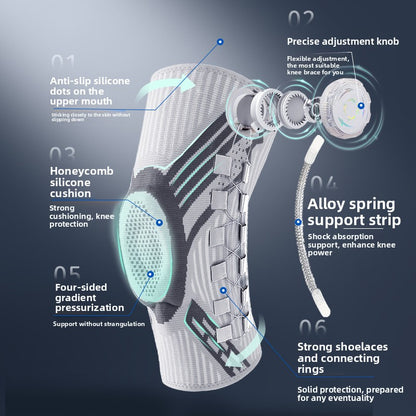 Adjustable Rotating Button Sports Knee Brace